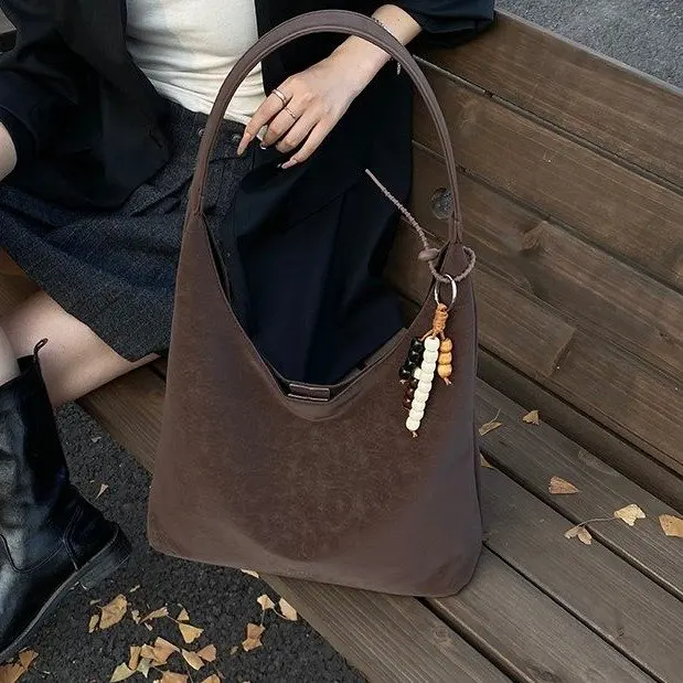 

2025 Winter 613 New Large-capacity Messenger Bag Shoulder Bag Simple Casual Handbag Shoulder Messenger Bag