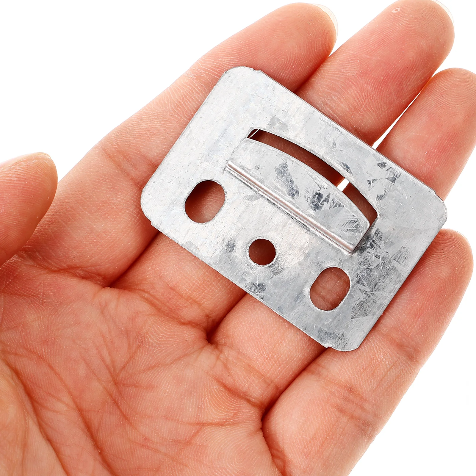 

100pcs Clamps Furniture Clamps Integrated Wall Fixing Piece Stainless Metal Buckle Durable Easy Installation Hardware Connector