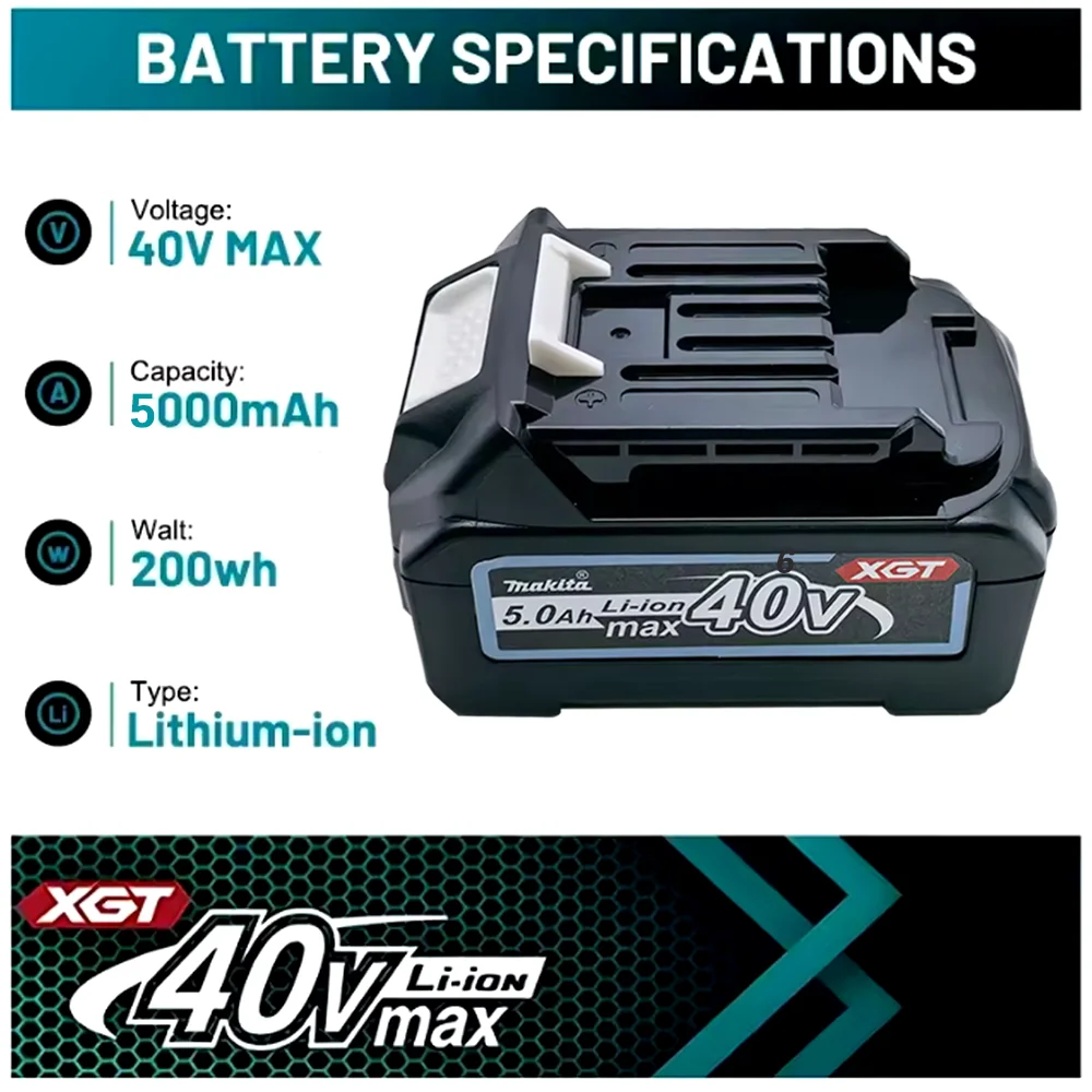BL4025, BL4040,BL4020 BL4050 screwdriver cutting machine rechargeable lithium-ion battery 100%Original Makita  4.0Ah 5.0AH, 40V - Image 3