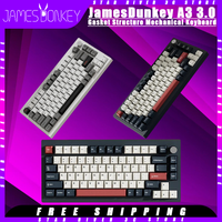 James Donkey A3 3.0 Mechanical Keyboard Wireless Tri-mode 81keys Hot Swap Rgb Gasket With Knob Customized Gaming Keyboard Gift