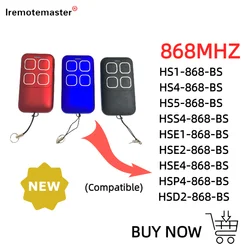 NEW  HSE2 HSE4 868 BS blue light Remote Control Compatible with BiSecure Garage Door Remote Control Duplicator Gate Opener