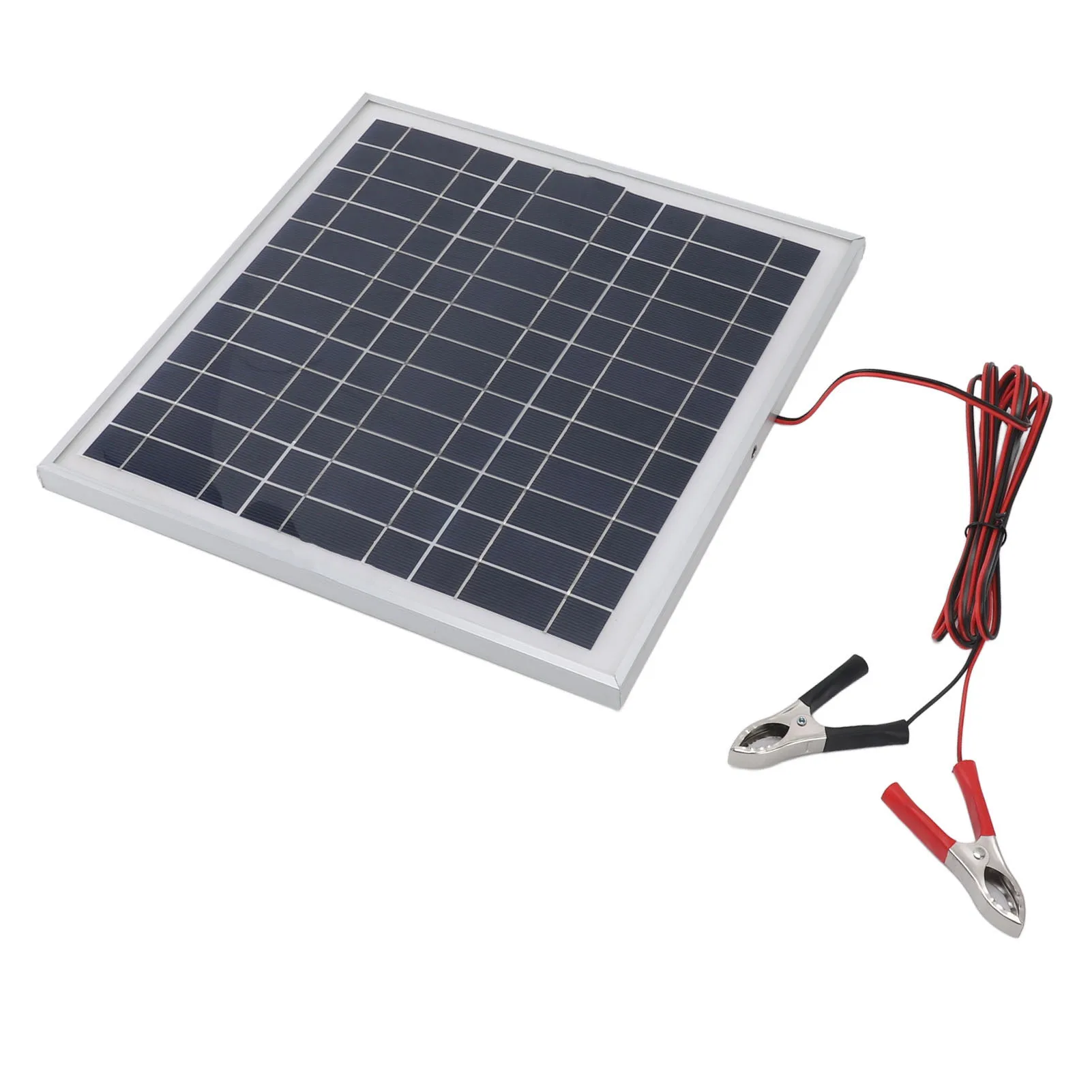 لوحة طاقة شمسية من السيليكون أحادية البلورية مقاطع بطارية حمراء وسوداء كابل 9.8FT 50 وات 18 فولت لوحة شمسية خارجية للمشي لمسافات طويلة