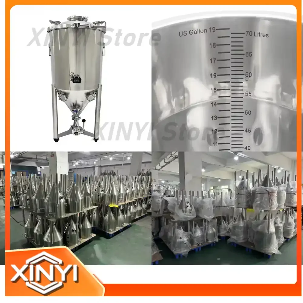 Fermentador Cónico de Acero Inoxidable para Guten 30L 50L 65L 105L, Equipo de Elaboración de Cerveza Presurizada, Fermentador Casero de Cerveza