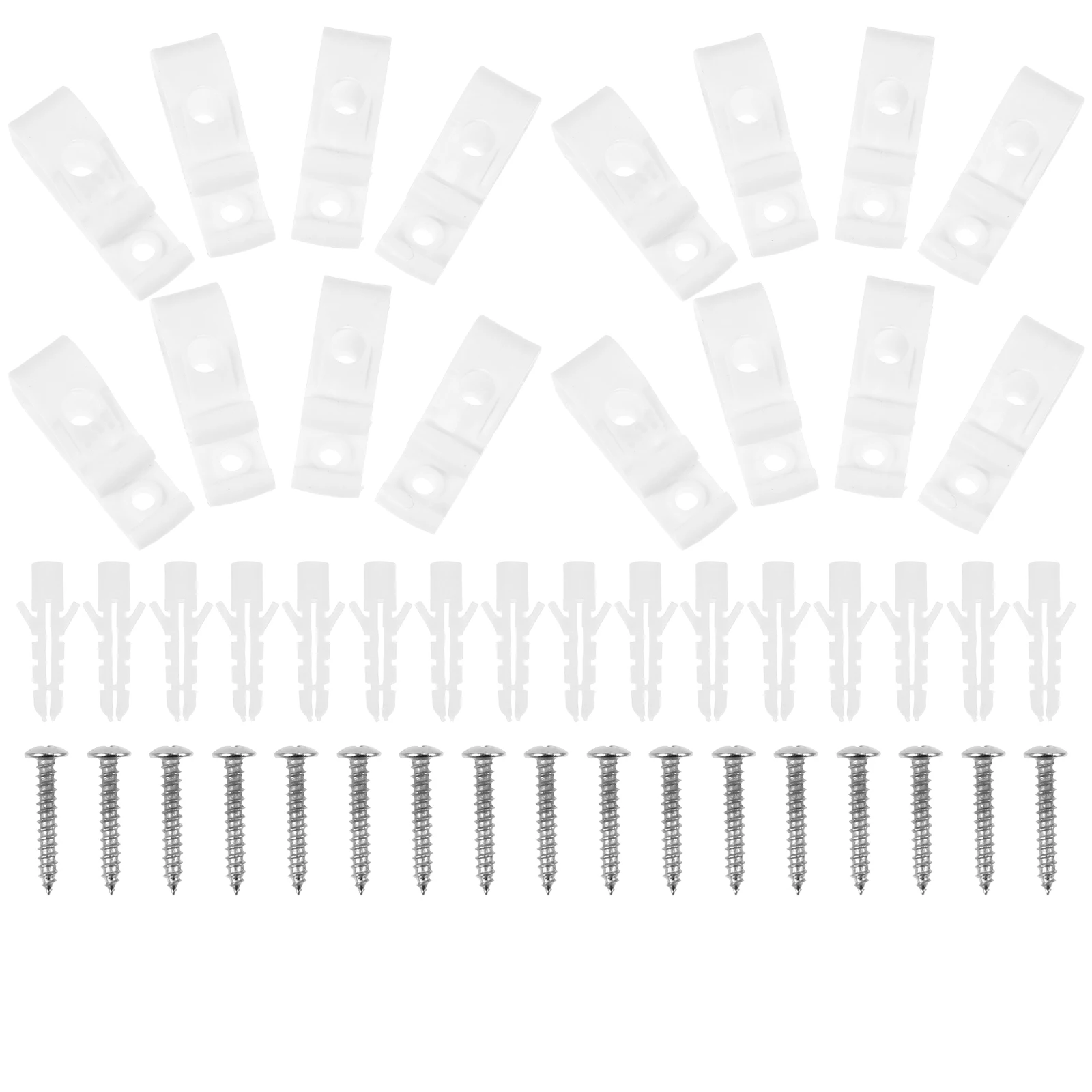 

16 Sets Curtain Hook Accessories Blinds Roller Clip Plastic Window Roman Tensioner Loop Strong Bedroom Living Room