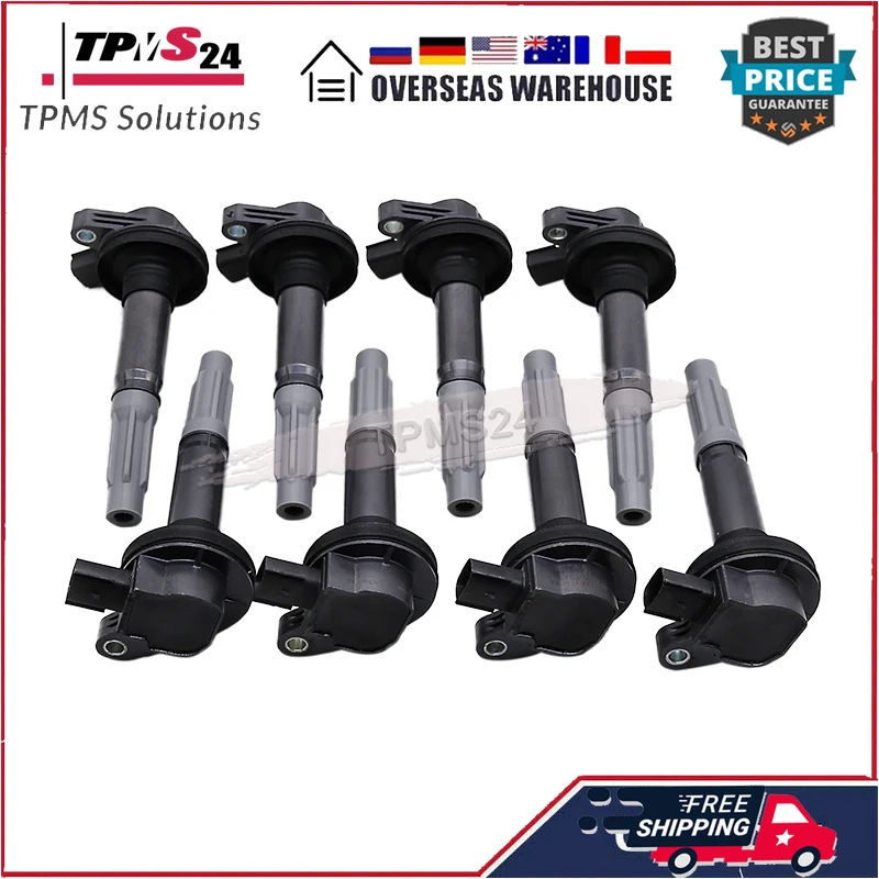 8Pcs Ignition Coils For 2011 2012 2013 2014 Ford F-150 Mustang 5.0L BR3E-12A375-AA