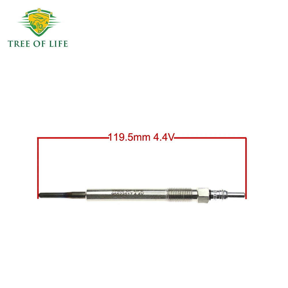 4X Glow Plugs 4.4V For Fiat 500 Punto Doblo Idea Panda Lancia Ypsilon Musa Alfa Romeo MiTo 1.3 D Multijet 55238404 55210051