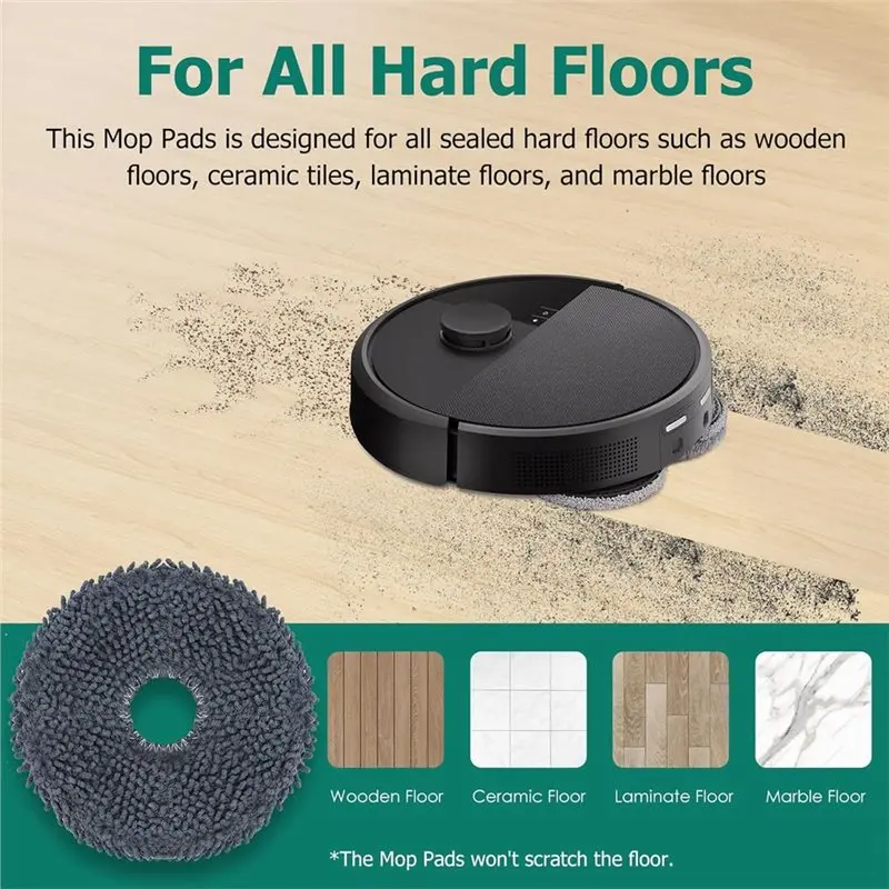 M04K Replacement Parts For Irobot Roomba Plus 405 Combo/505 Combo Robot Vacuum Accessory Cleaner Brush Mop Filter Bag Set