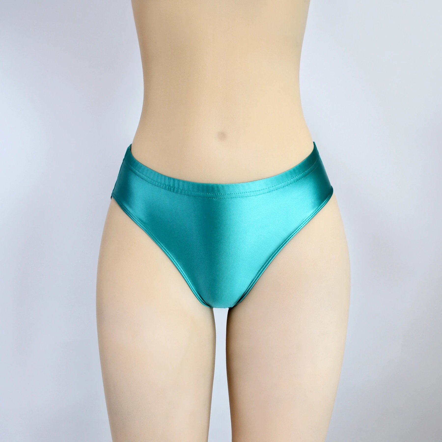 XCKNY satin glossy Briefs Bikini shinny smooth underpants Silky Solid Bikini low-waisted Tights Underpants Oily swimming trunks