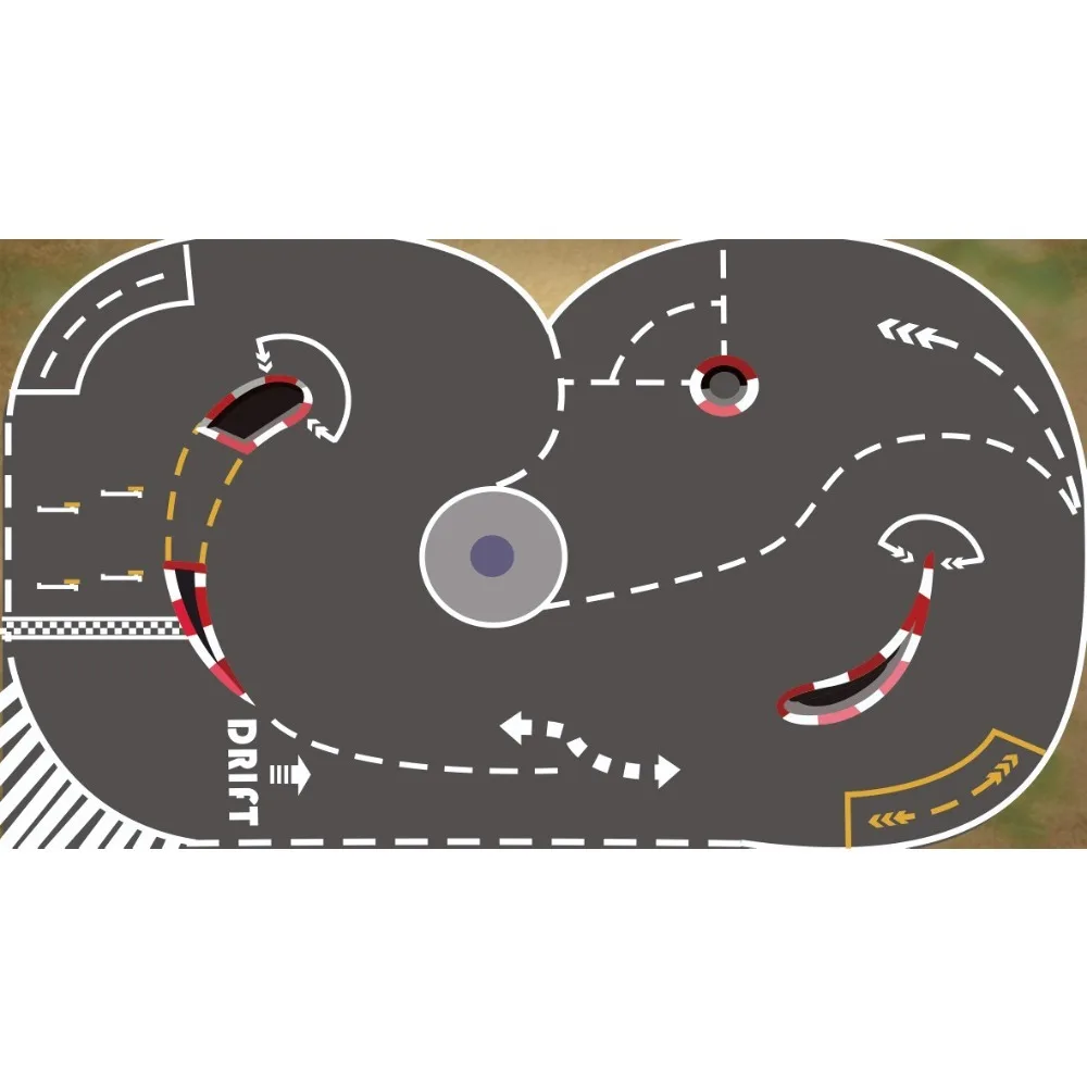 RC Micro Drift Custom Race Track Mat For 1/28 MINI-D Compatible 1/24 Scale AWD RWD Model Car Competition Spare Accessories