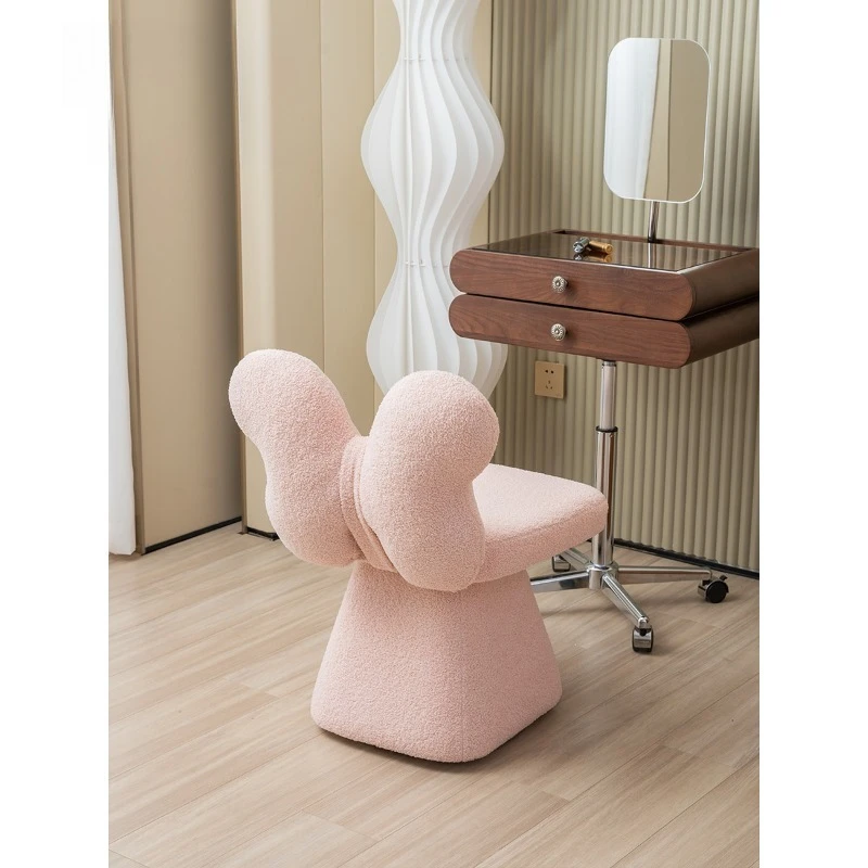 كرسي مكياج دوار لغرفة النوم، مقعد تزيين فاخر وخفيف الوزن #2