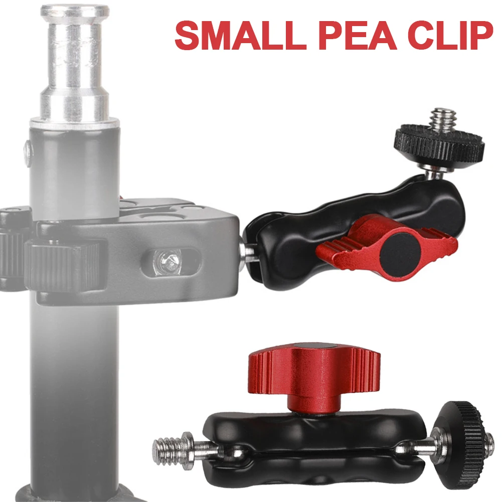 

10-100 шт. Зажим-шарнир с резьбой 1/4 дюйма -20, металлический супер-зажим для GoPro, DSLR-камер, мониторов, светодиодных ламп, микрофонов