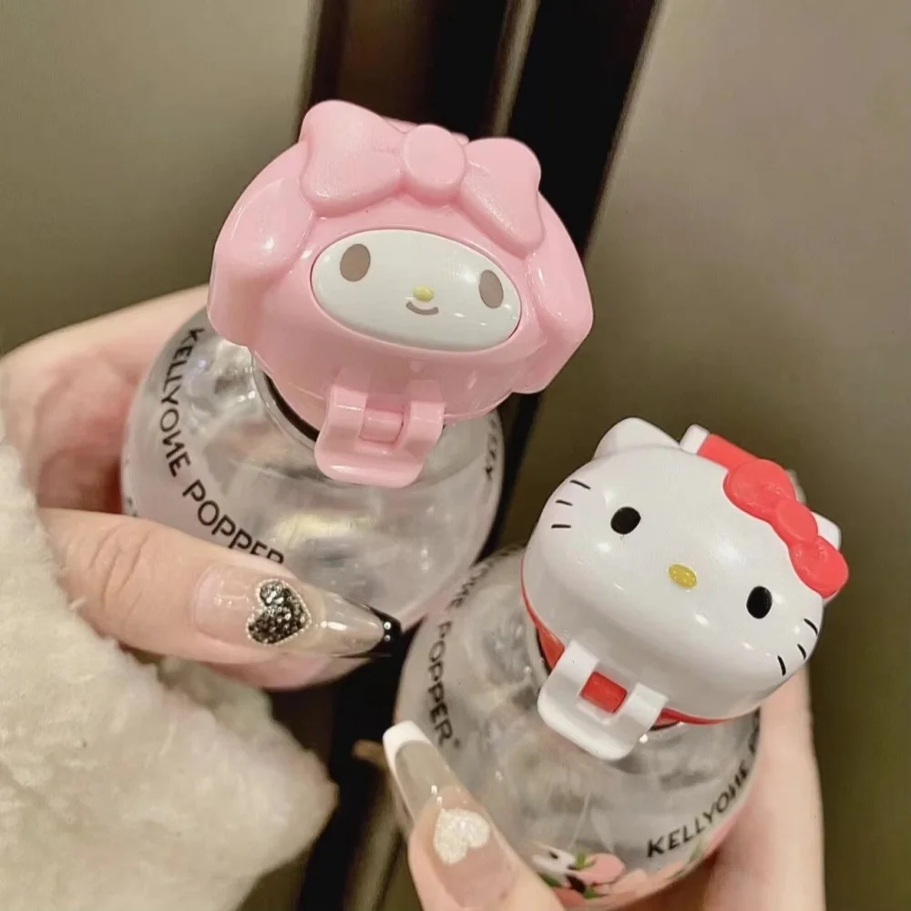 Genuine Hello Kitty My Melody Anti-Choking Straw Cup Caps Sanrio Kt Cat Creativity Beverage Bottle Replacement Cover Girls Gifts