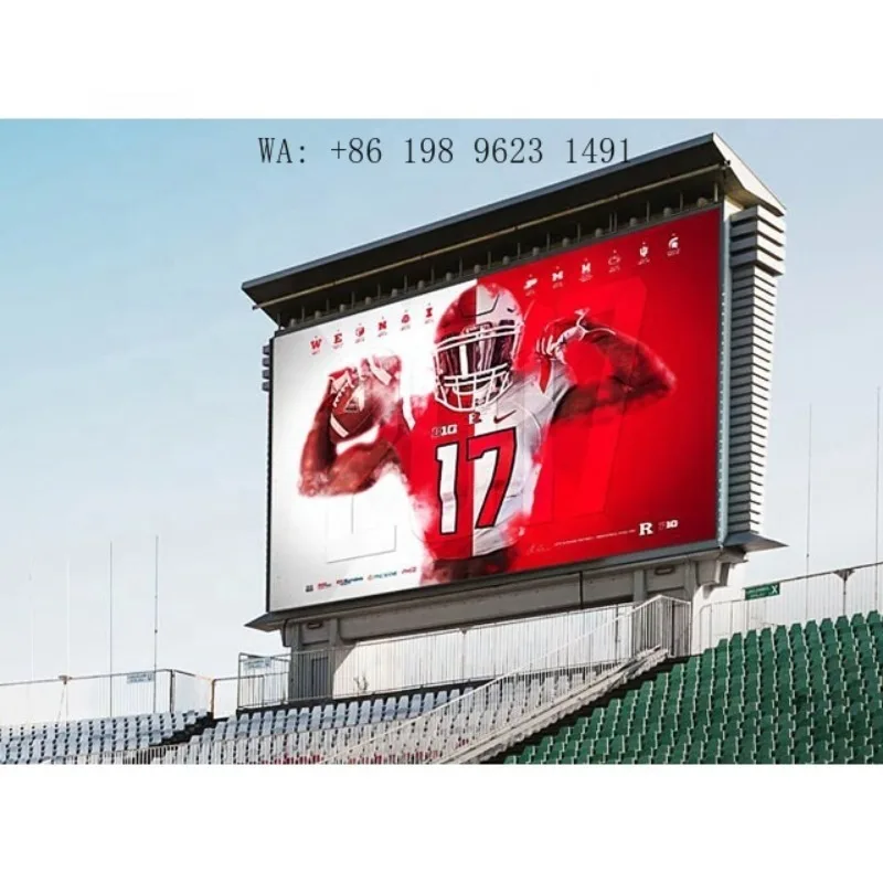 IP65 Waterproof P6 Outdoor LED Billboard High Brightness Convenient Control Fixed Large Stand Digital Video Advertising Wall