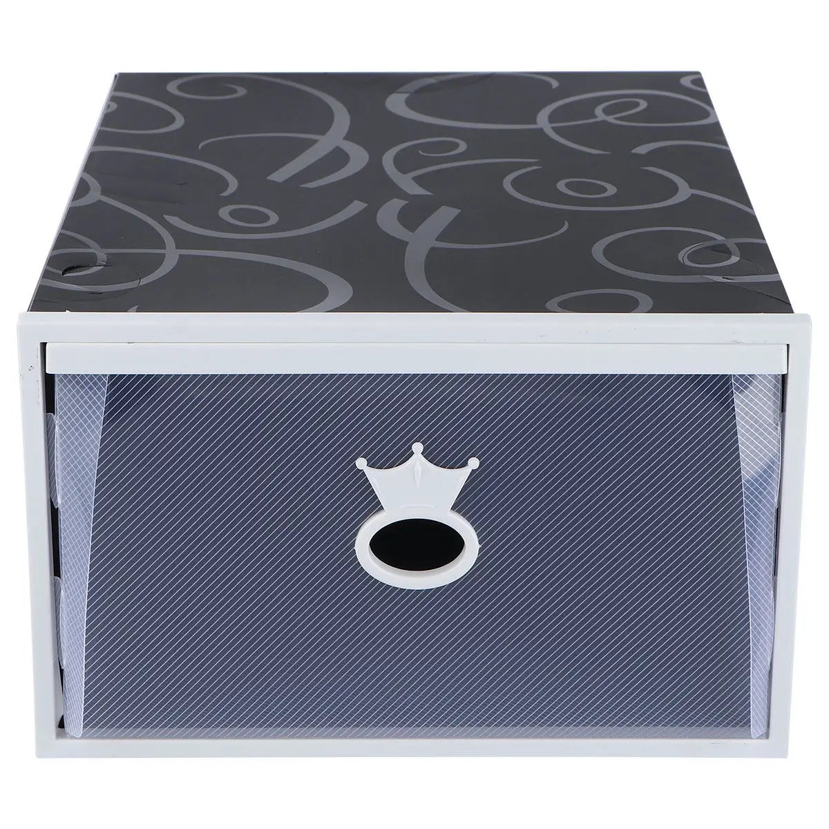 Transparent Thickened Plastic Shoe Box Storage Container Foldable Drawer-Type Organizer with Visual Window for Easy Viewing and