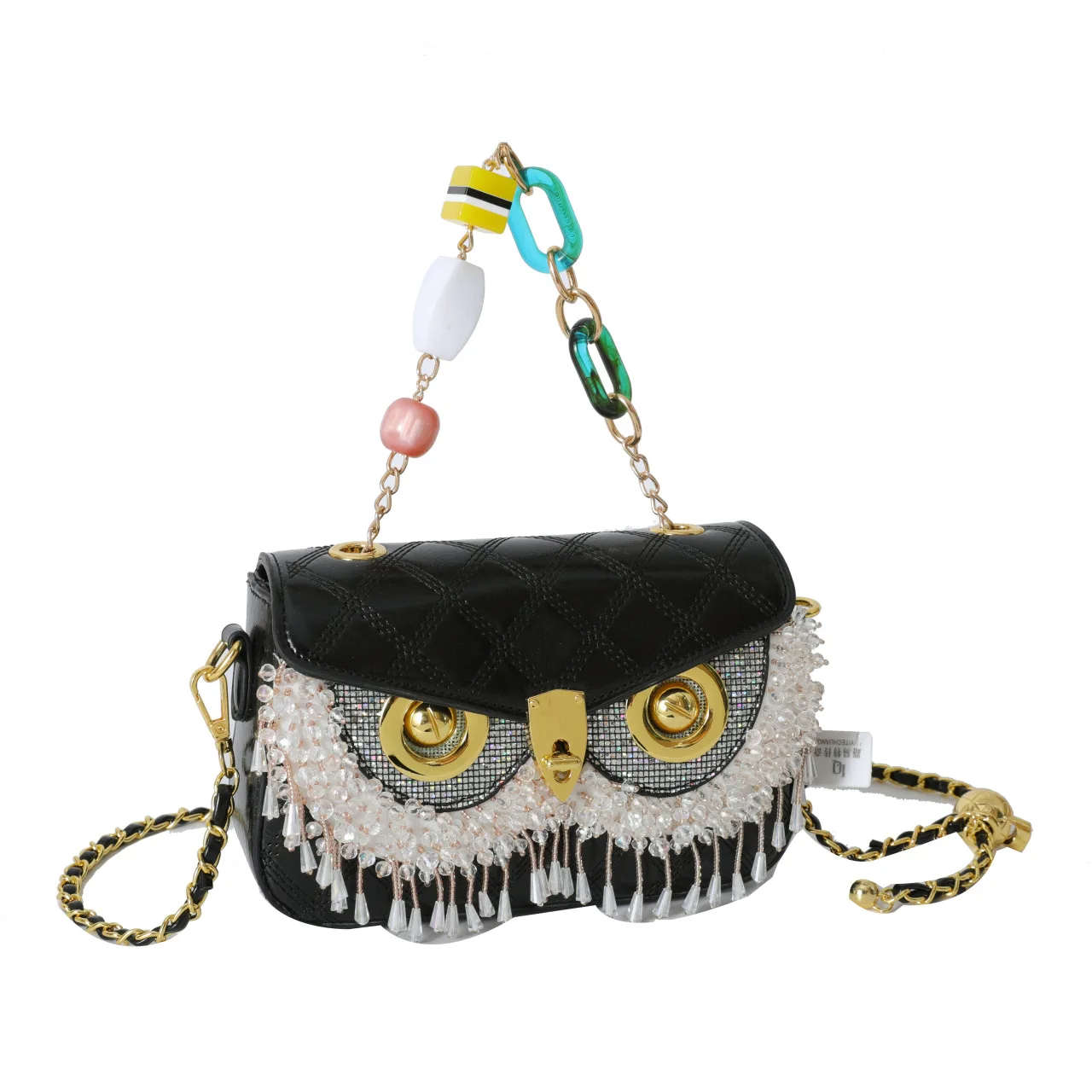 Women Pu Leather Owl Design Handbags Shoulder Bag Female Hand Bags with Adjustable Long Strap