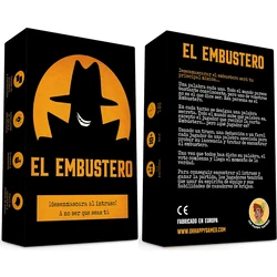 El Embustero - ¿Conseguirás desenmascararlo? ¡Faroles, Creatividad, Juegos de Palabras y sospechas! Table game - Card game - Family game