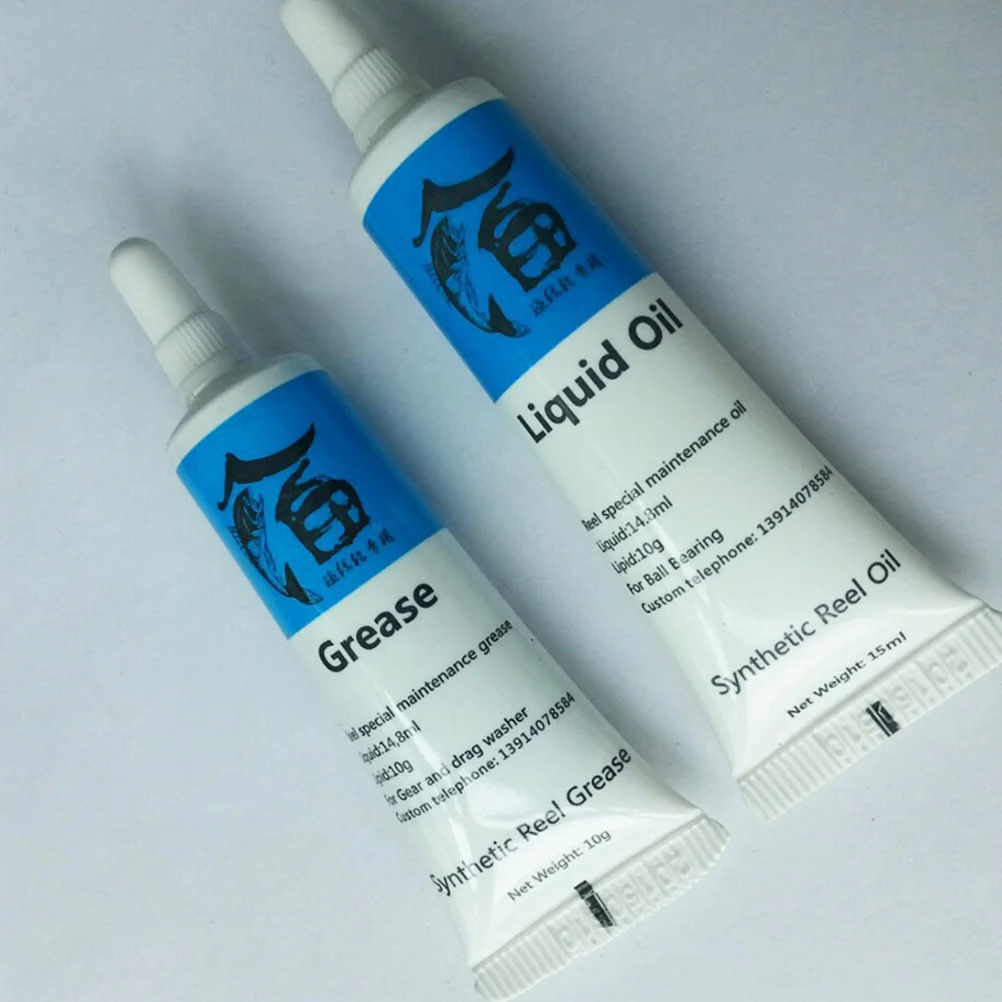 

2Pcs Fishing Reel Lubricant Oil Tool Set Bearing Grease Maintenance Kit Waterproof Anti-Rust Reel Noise Reduction