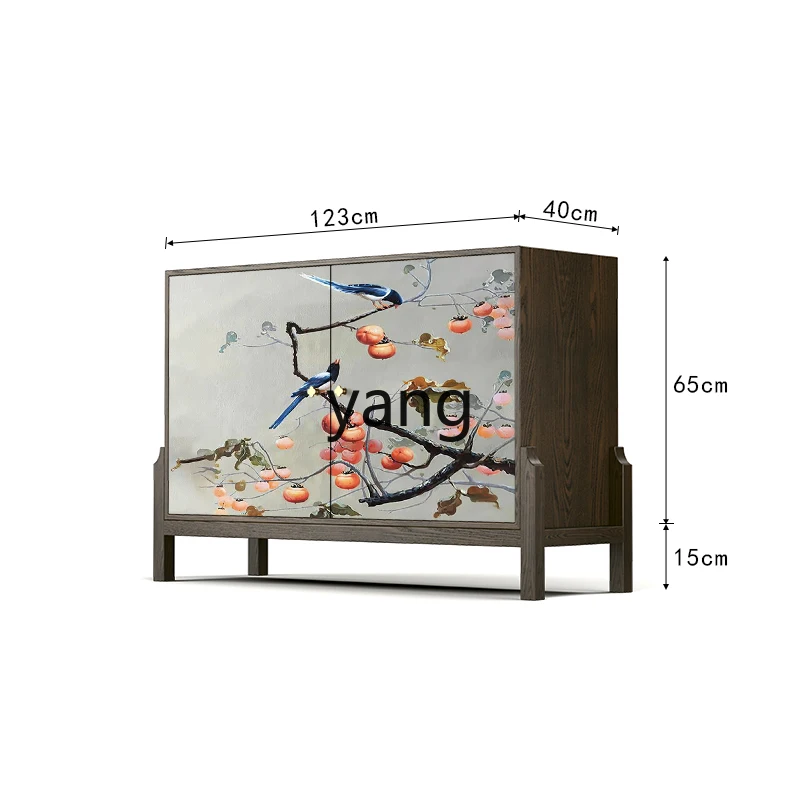 LHH solid wood entrance cabinet, facing the door, living room, dining side, bedroom, locker