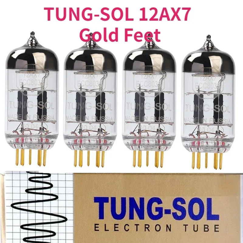 Русский Tissot TUNG-SOL 12AX7 заменяет ECC83 12AX7-B ECC803S 6N4 с золотой игольчатой трубкой, парный ламповый усилитель, Hi-Fi аудио усилитель