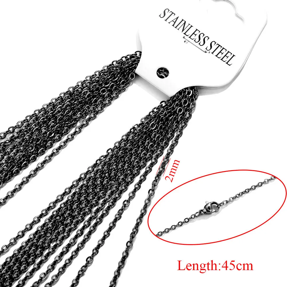 10 Stks/partij Vergulde Roestvrijstalen Kettingen Ketting Sieraden Cubaanse Kettingen Chokers Diy Handgemaakte Ketting Sieraden Materialen