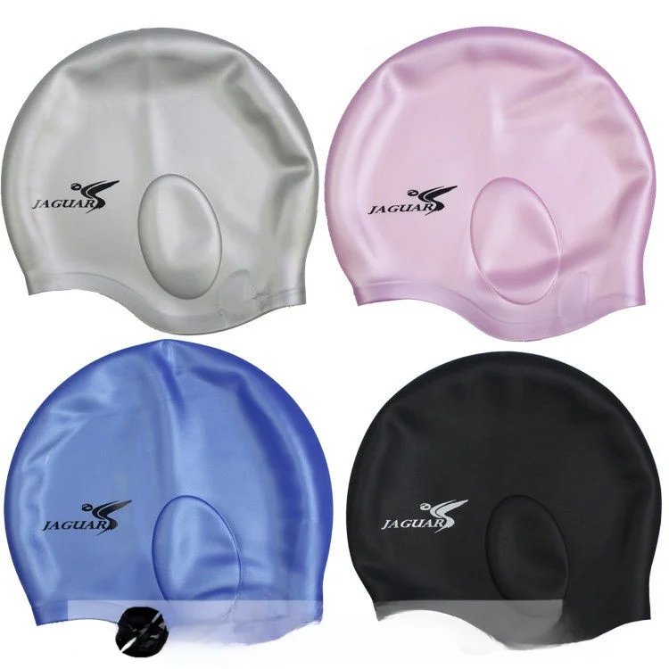 

Силиконовая шапочка для плавания Jiega для длинных волос, с защитой от сползания и защитой ушей, универсальная, удобная, для мужчин и женщин.