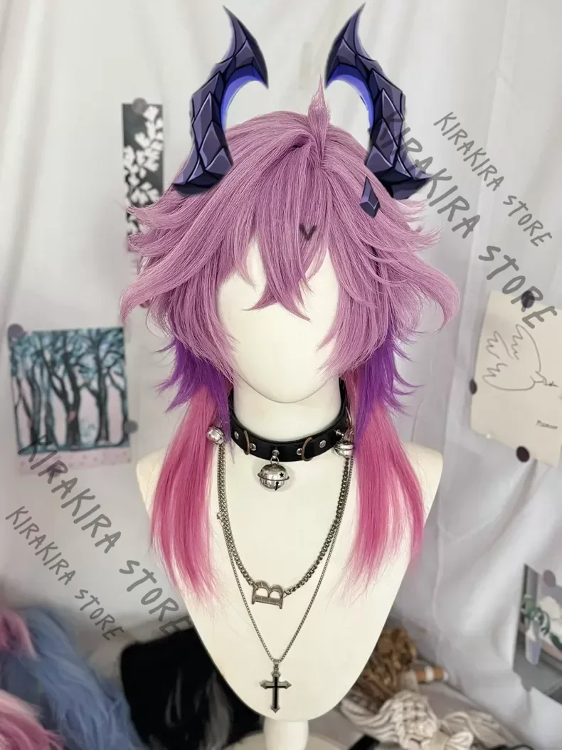 

Genshin Impact Durin Cosplay Periwig Styled Model Costumes Wig Styling Hairpiece Headwear Apparel Comic-con Anime Expo Hallowmas
