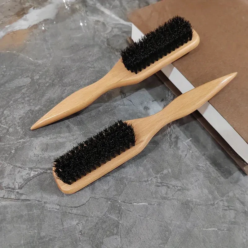 Bristle Slick Back Hair Brush - Soft/Medium Smoothing Hairbrush to Style, Polish, & Lay Hair Down Flat to Create a Sleek Frizz F view 2