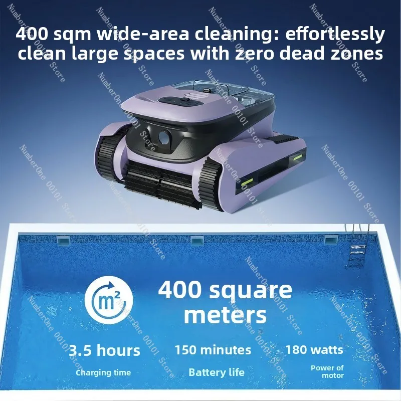 Automatic Pool Cleaning Robot | Underwater Smart Turtle Vacuum for Full Pool Floor Cleaning