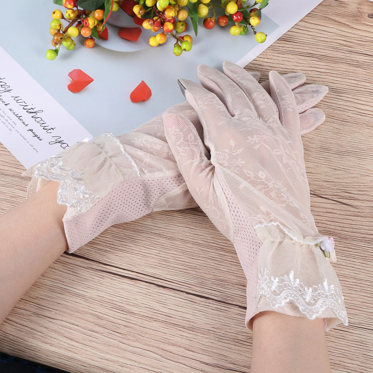

Cycling Touch Non Ice Silk Gloves slip Non Slip Cover Cover Protection Wrist Cooling