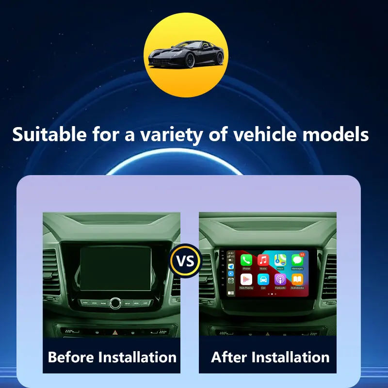 Wireless CarPlay for Ssangyong Rexton Musso 2018 - 2019 Car Radio Audio Multimedia Video Player DSP Stereo GPS Navi Android 15