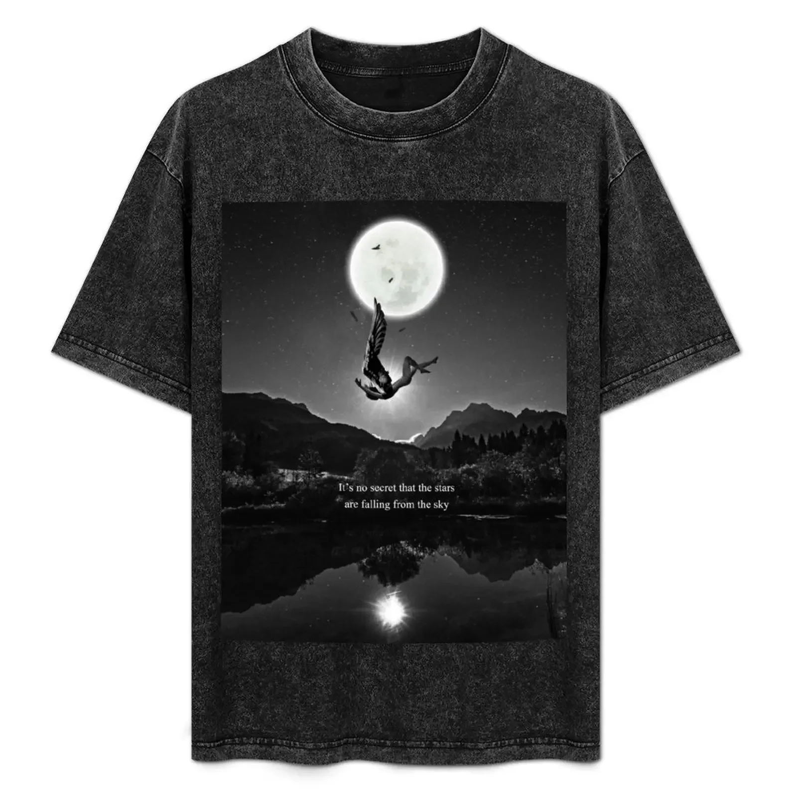 

u2 fallen angel T-Shirt Big Size Short Sleeve Tee for Men