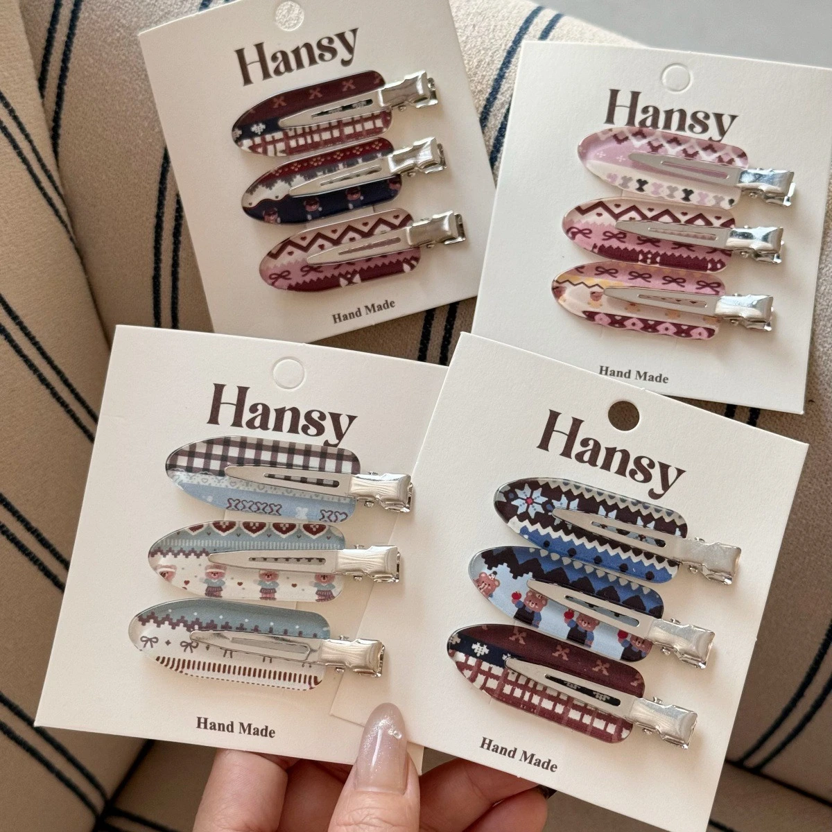 

3 шт., бесшовная заколка для волос с сетчатым узором, женская челка для девочек, заколка с боковой кромкой, простая милая заколка с бахромой, аксессуары для укладки сломанных волос