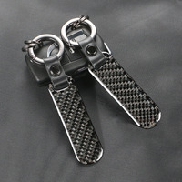 Car Key Chain Anti-lost Buckle Holder Key Ring Carbon Fiber Texture For JAC Jeep Kia Lincoln Auto Styling Pendant Accessories