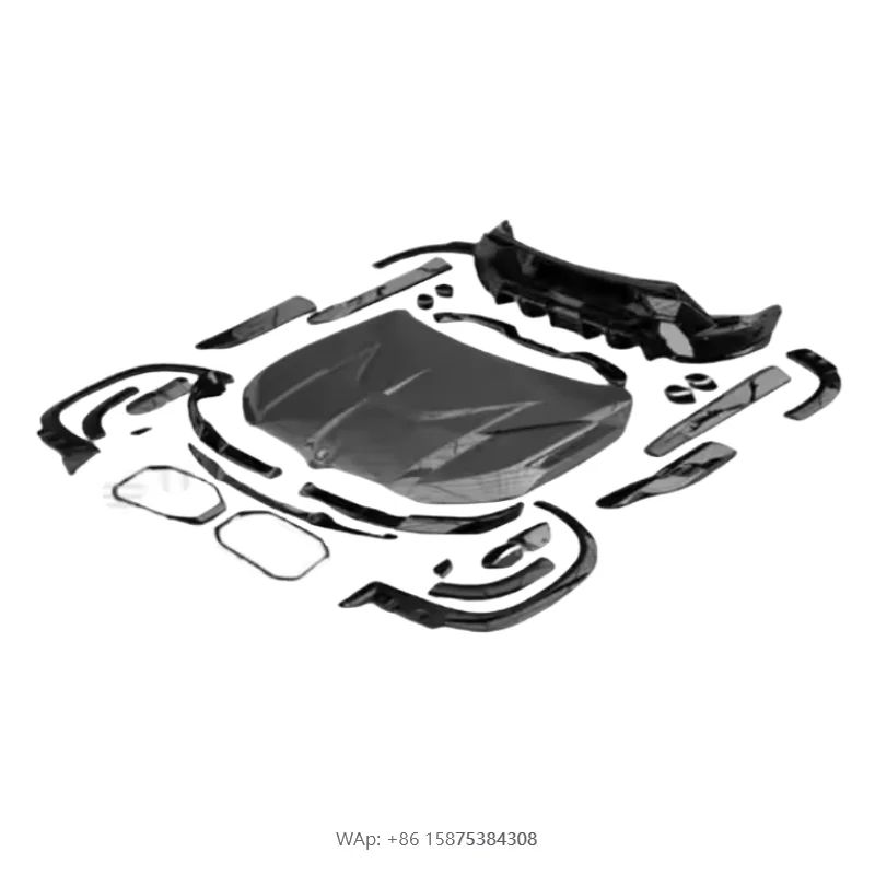 For XM Upgrade LD Style Dry Carbon Fiber Front Lip Side Skirt Rear Diffuser Hood Spoiler Fender Body Kit