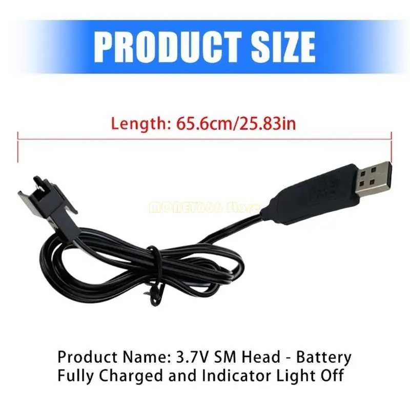 كابل شاحن USB F62C لـ 3.7 فولت الليثيوم شاحن البطارية SM2.0-2p إلى الأمام للسيارة