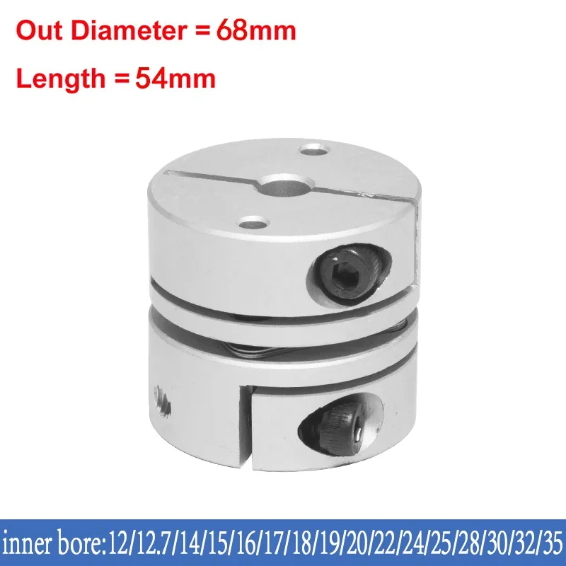 

D82L68 Single mode coupling inner bore14/15/16/17/18/19/20/22/24/25/18/30/32/35/38/40 Diaphragm Servo motor Screw Encoder Rigid