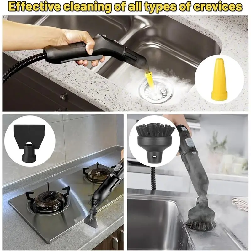 Steam Cleaner Joint Brushes Round Brush Window Squeegee Microfibre Cloth Accessory For Karcher SC1 SC2 SC3 SC4 SC5