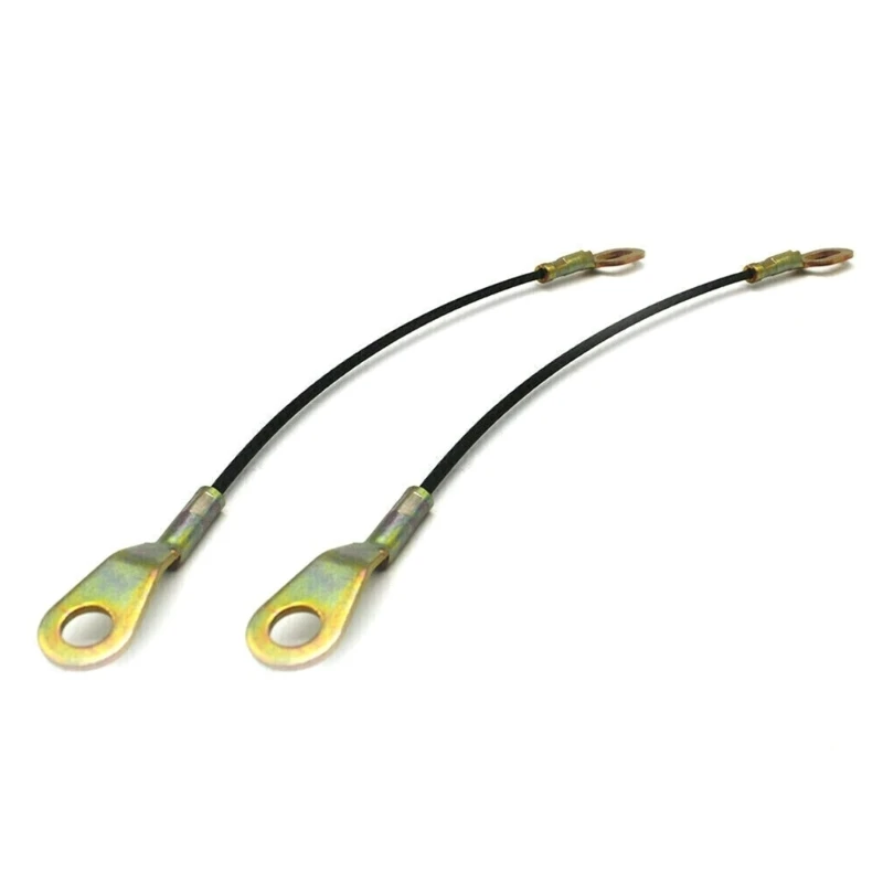 A2UC Pickup Rear Gate Support Cable Set, 2-Piece Side Support Pair With Metal Mounting Ends and Coated Cable Body, Reference