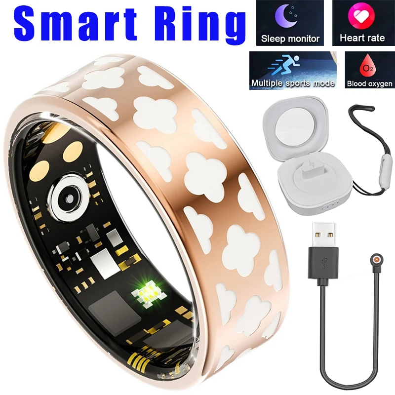 

New Smart Ring For Xiaomi Men Women Heart Rate Blood Oxygen Sleep Health Monitor Sport Fitness Tracker Smartring For Android IOS