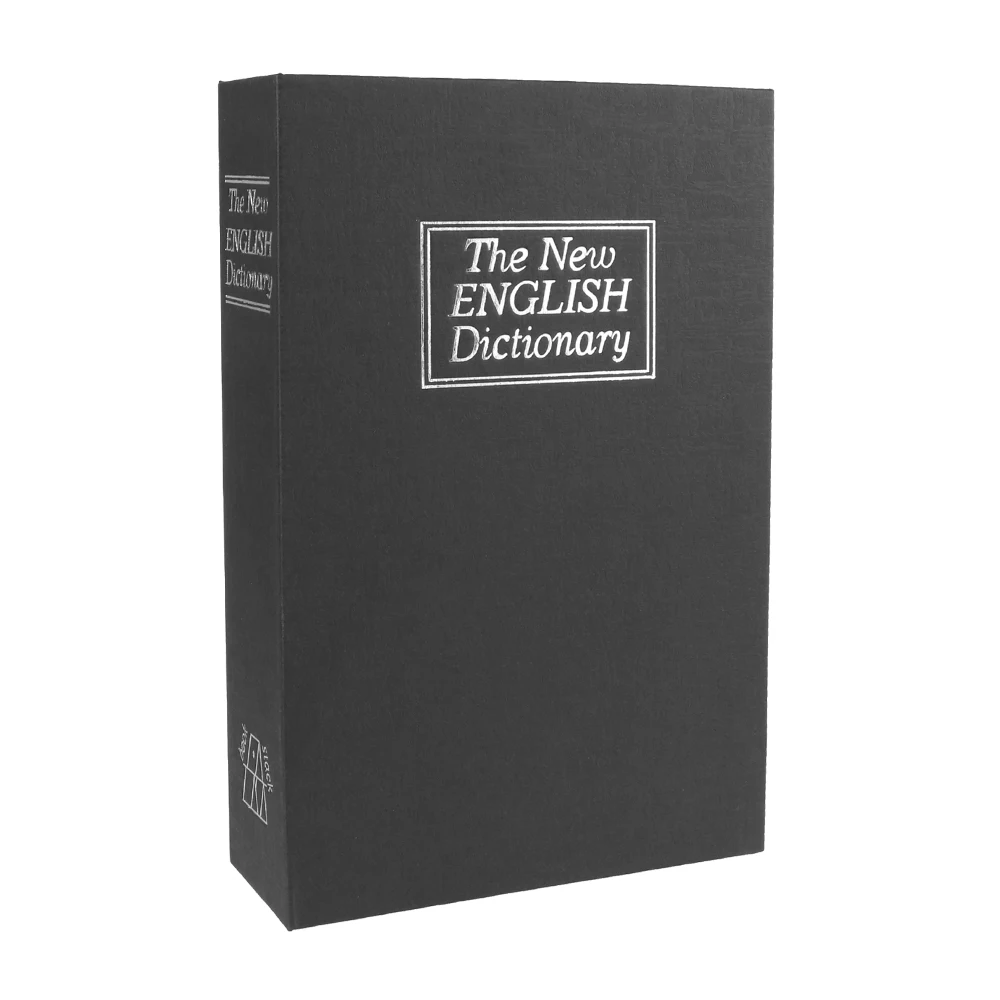 Dictionary Book Money Hidden Key Safe Box Key Box Locker with Combination Lock Cash Bill Money Coin Storage Jewellery Lock Box