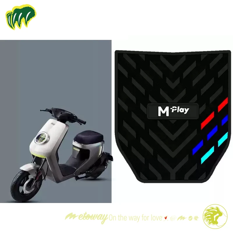 

For Niu Mplay Rubber Foot Skid Pad Floor Mat Carpet Motorcycle Mats Pedal Anti-skid Water Proof High Fit High Quality