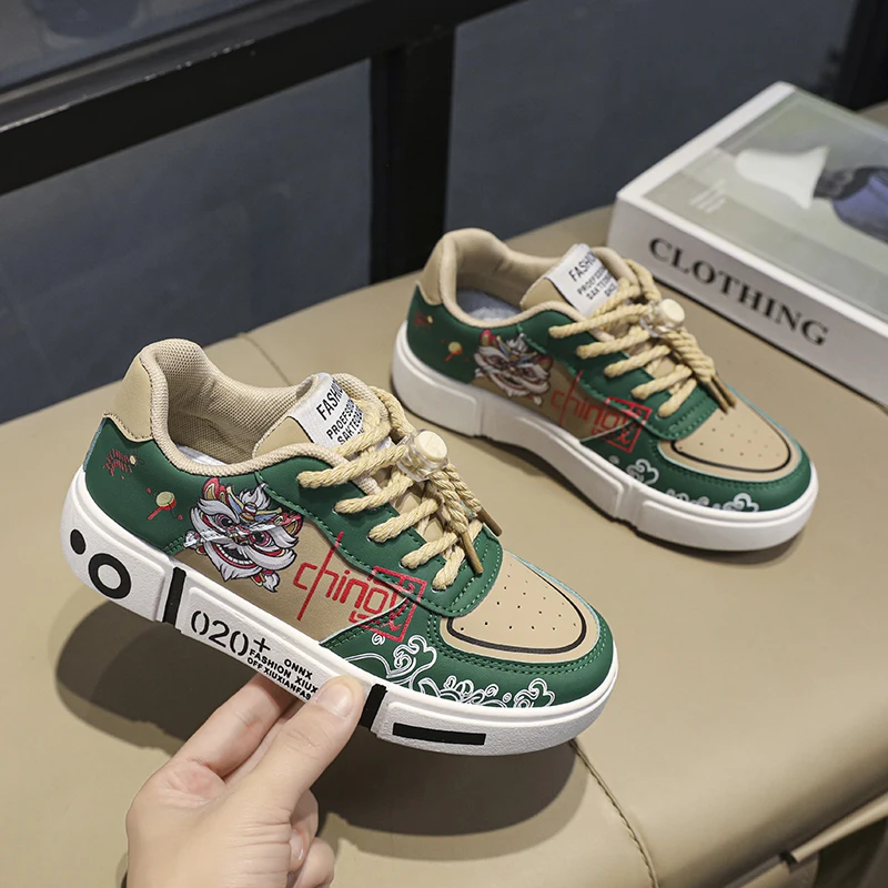 

The new Chinese style increase board shoes casual shoes boys all sports fashion shoes low top anti-slip shock absorption