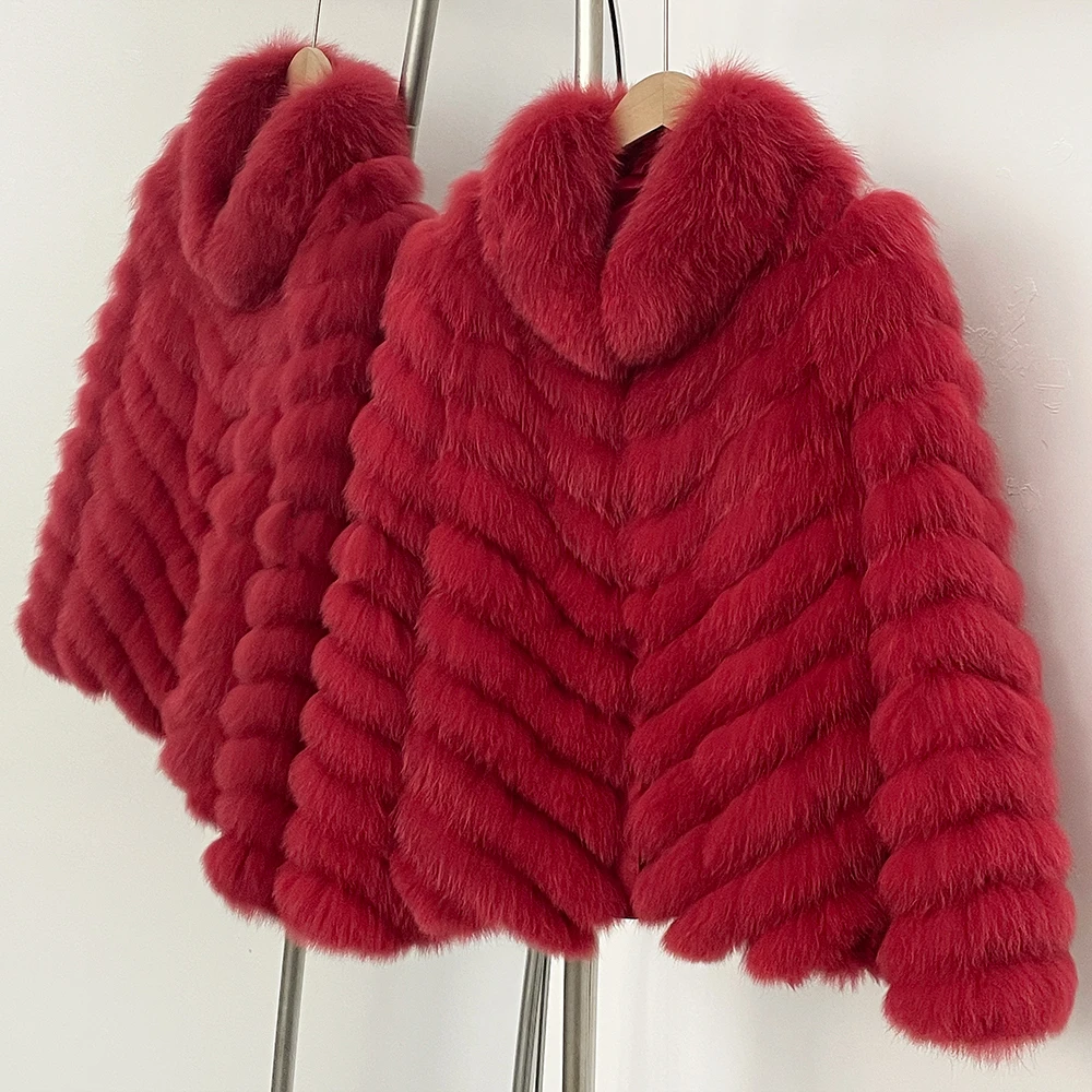 Casaco de pele de realidade roupas para mulheres casaco de pele real inverno outono jaqueta de pele de raposa moda quente manga longa streetwear senhora novo estilo