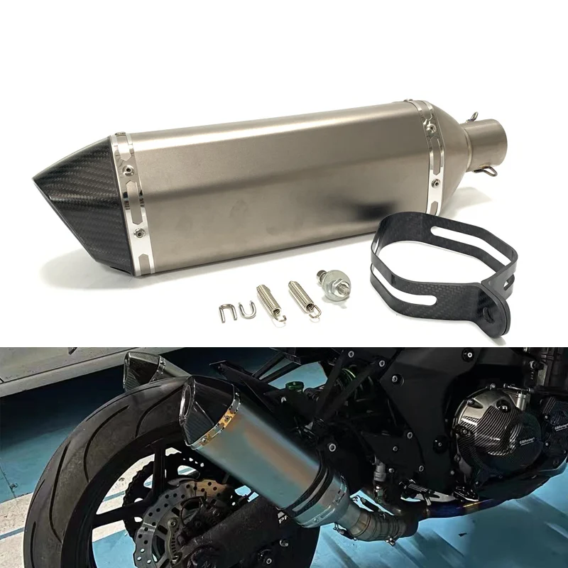 Hexagon Titanium Alloy Motorcycle Exhaust  DUKE 390 RC390 Duke 790  Exhaust Akrapovicses Moto Exhaust Austin