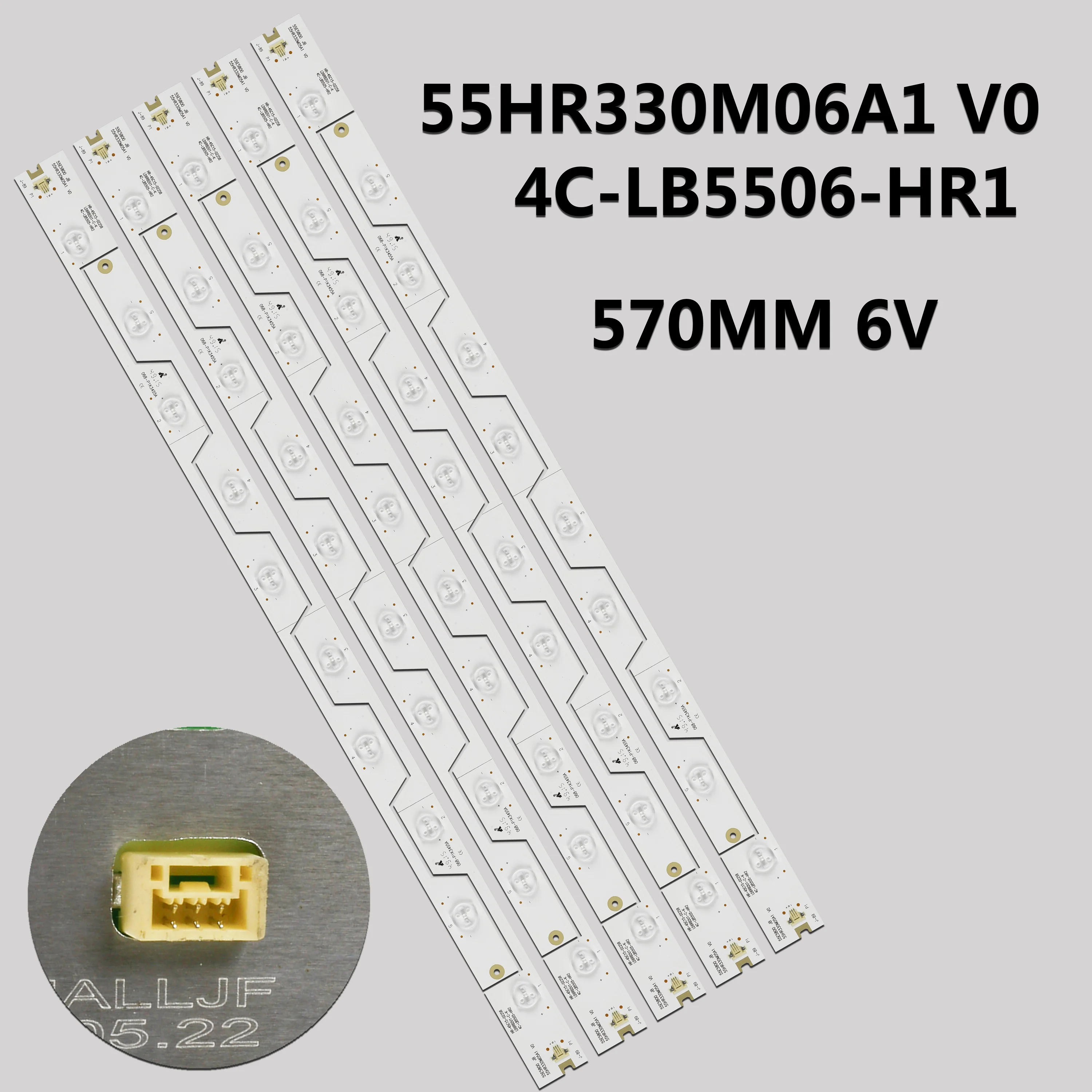 10pcs LED Strip 55UA6404 55UA6404W 55FA3205 55FA5405 55FA5404 U55E5800FS LVU550NDEL TMT_55E5800_10X6_3030C_6S1P_W44 55E5800A-UD