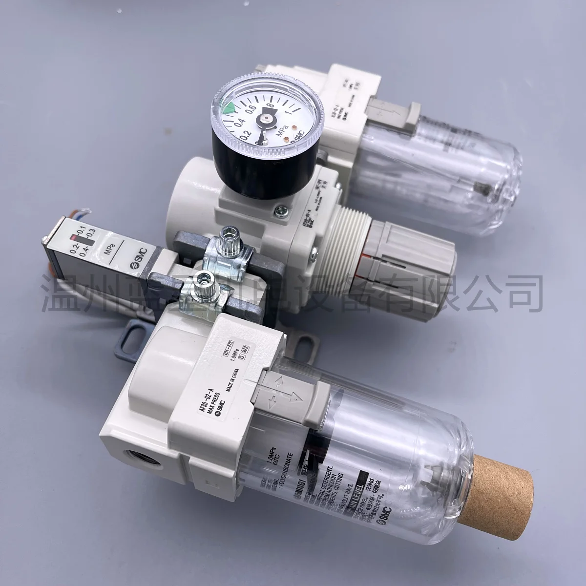 SMC Brand New Genuine Combination Triple AC30-02G-A 03-A With Pressure Switch IS10M-30-A