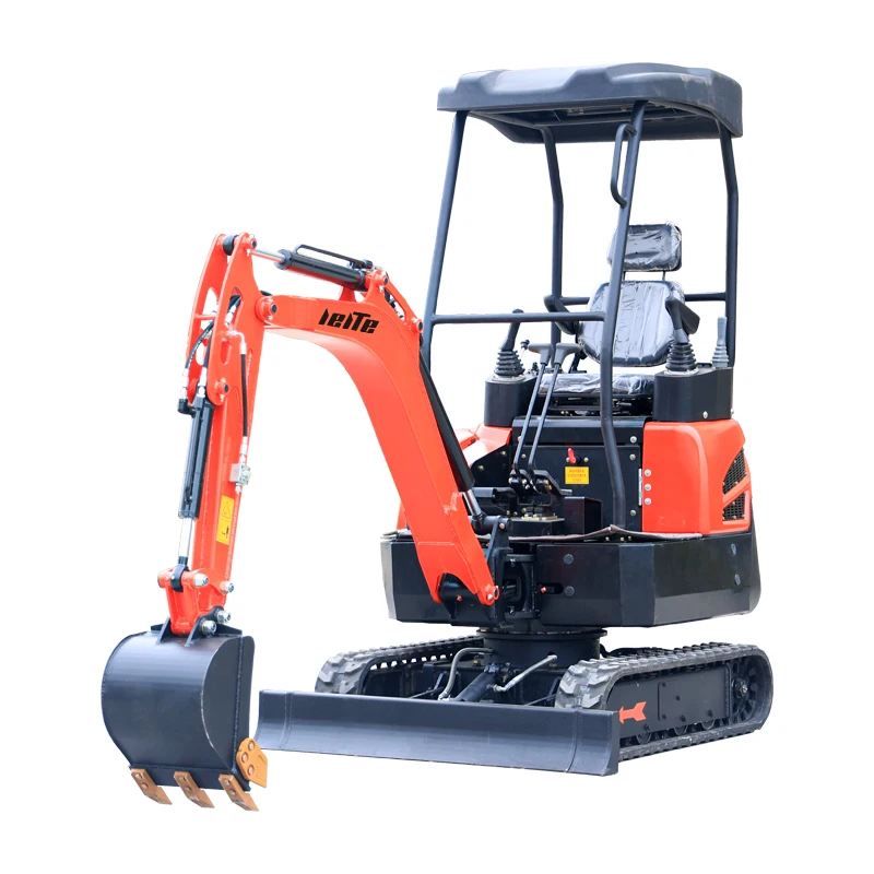 Spedizione gratuita 1 ton 1.7 ton mini escavatore prezzo Micro Mini escavatore 1.8 ton piccolo Mini escavatore cingolato idraulico in vendita