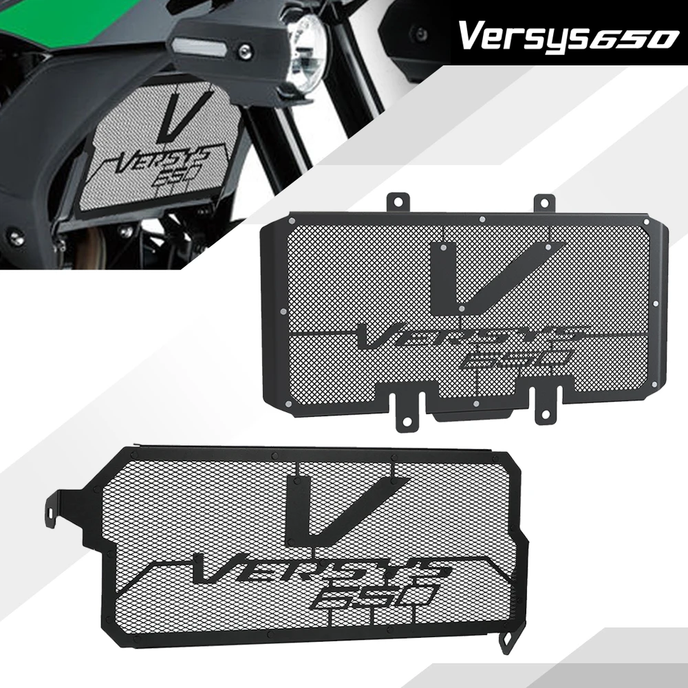 

2024 Motorcycle Accessories For Kawasaki Versys 650 Versys650 2010-2023 2022 2021 Radiator Grill Guard Grille Protector Cover