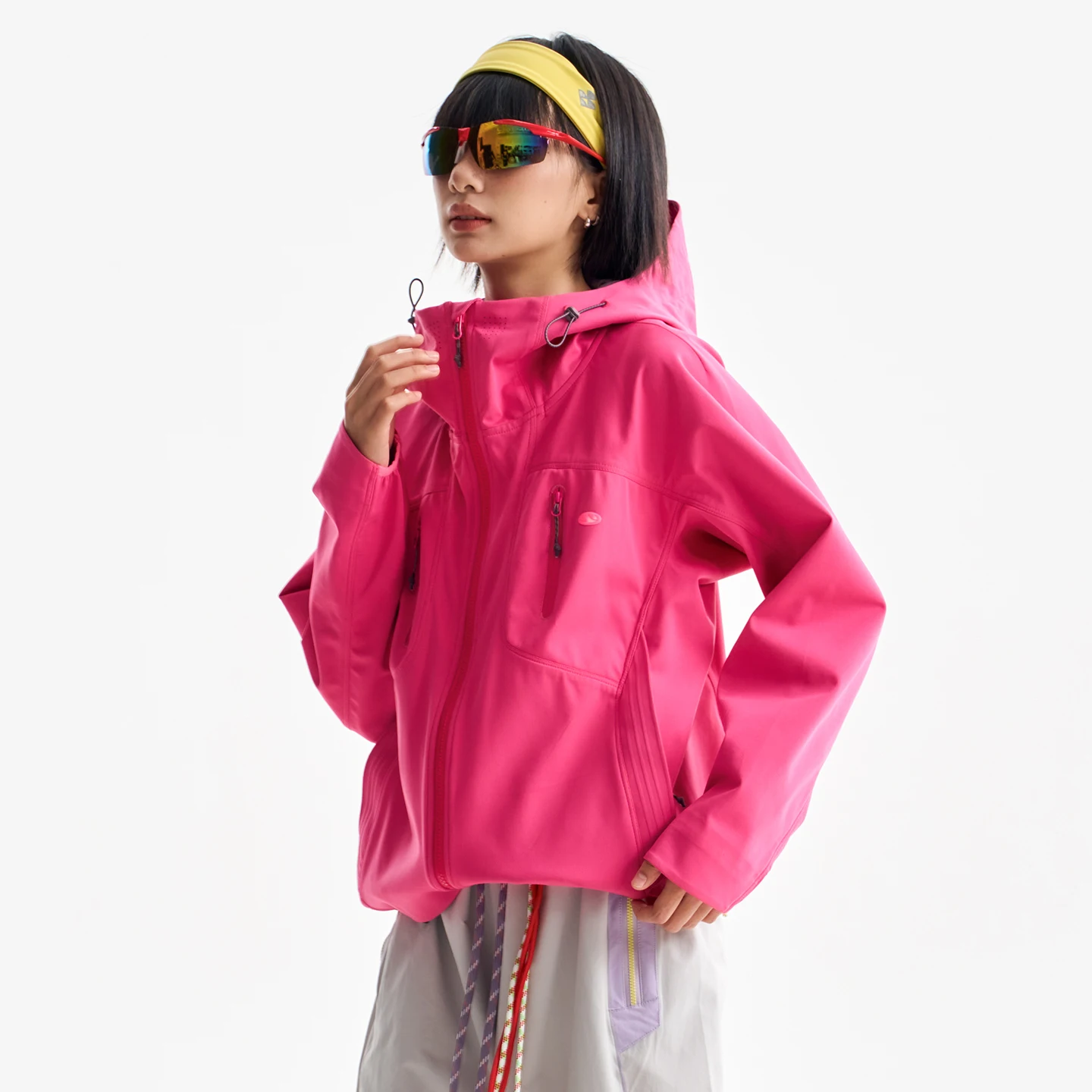 Outdoor Softshell Jacket Men Women UV Protection Quick Dry Windproof Water Repellent Hooded Hiking Trekking Functional Coat