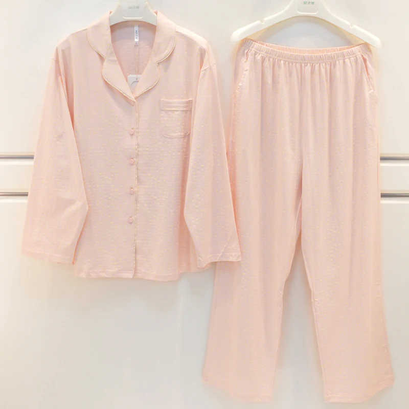 anziban-spring-summer-ladies-knitted-cotton-long-sleeve-loose-home-clothes-set-comfortable-soft-sleepwear-casual-style